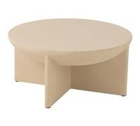 Generique Table basse RAZI ronde 90x90x42 cm en manguier beige