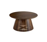 Table Basse Design en Bois "Vincent" 90cm Marron