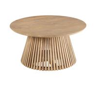 Table Basse Design en Bois ""Vincent"" 90cm Naturel