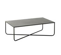 Table Basse Design en Métal ""Elsie"" 100cm Noir