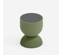 Table basse design en polyéthylène salon et extérieur plateau anthracite Illo - Vert 2