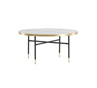 Table Basse Design en Verre "Bubbles" 98cm Or