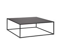 Atmosphera Table basse Gota métal noir 100x100 cm