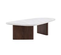 Table Basse Design "Gronvik" 130cm Gris Clair