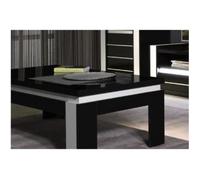 Table basse design LINA noir et blanche laquée