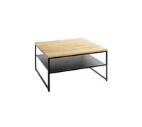 Table Basse Design "Pika" 70cm Chêne & Noir