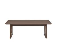 Table basse design rectangulaire en bois foncé noyer L120 cm KUALA
