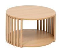 5five Table basse Slat 60 x 60 x 35 cm, 2 niveaux, tasseaux