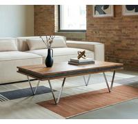 Table-basse design Stonegrace 117x60x25 cm acacia naturel ardoise