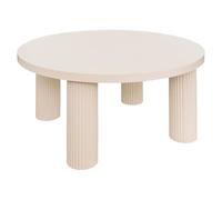 Table Basse Design "Tella" 70cm Crème