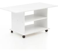 Table basse design WL5.738 95 x 51 x 54,5 cm Blanc Pivotant avec
