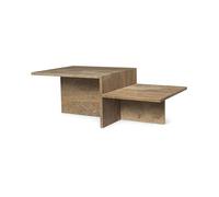 Table Basse Distinct Travertin Brun Foncé