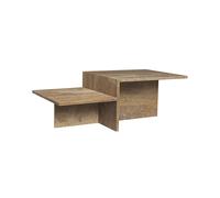 Ferm Living Table basse Distinct Dark Brown Travertine