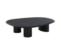 Table basse - EBUY24 - Tirano - Noir - MDF laqué - Contemporain