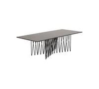 Table basse Furniture Fashion - Table basse effet granit en acier Stone