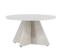 Table Basse Effet Marbre " Bootcut" 80cm Beige