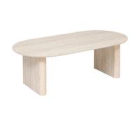 Atmosphera – Table basse Anaya – MDF effet travertin Beige 120x60x40 cm