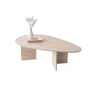 Table basse - Effet travertin beige - LOMARETI