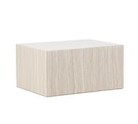 Table Basse Effet Travertin "York" 80cm Beige