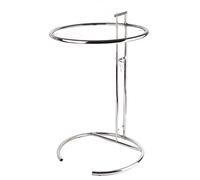 Table basse él é vatrice Style r é tro forme ronde transparente verre m é t
