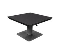 Table basse élévatrice COLOMBO 80 x 80 x 43/69 cm - Aluminium époxy graphite / Céramique KEDRA New Black Boreal