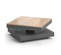 Table basse Elias, 70x70cm, Anthracite, Vicco 36721