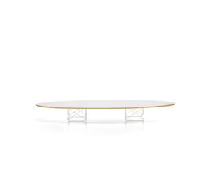 Table basse elliptique ETR de en stratifié Blanc