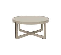 Table basse en acier beige Centre