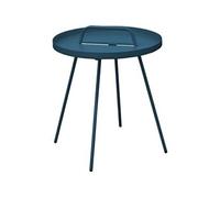 - Table basse en acier Flower 44 cm bleu
