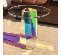 Table basse en acrylique, design créatif de danse lumineuse, table d'appoint élégante pour les salons modernes