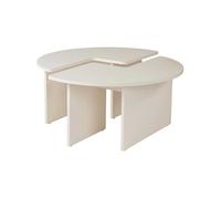 Table basse en aggloméré Moira blanc