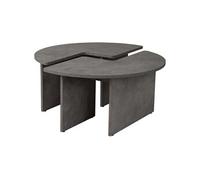 Table basse en aggloméré Moira gris béton