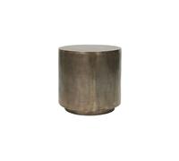 Table basse en aluminium doré, ronde, antidérapante - House Doctor, Rota - Ø50x50 cm