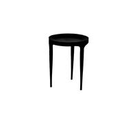 Table basse en aluminium noir mat, ronde, gigogne, compacte - Pomax, Trip - Ø40x50 cm