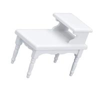 Table basse en bois à deux niveaux pour maisons de poupée 1/12 décorations miniatures et décorations de maison de poupée