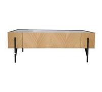 Table basse en bois clair avec 2 grands tiroirs SEQUOIA CONCEPT USINE Bois G