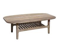 Table basse en bois coloris naturel - L. 120 x l. 70 x H. 40 cm -PEGANE- Naturel