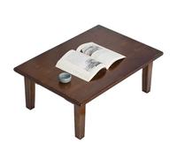 Table basse en bois compacte et robuste - Polyvalente pour le petit déjeuner, le bureau d'ordinateur portable et les petits espaces - Design simple pour le salon et l'écriture