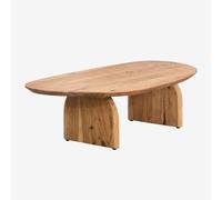Table basse en bois d'acacia Bedum (135x80 cm) Bois Naturel