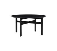 Table basse en bois de frêne et d'eucalyptus noir, ronde, FSC - Hübsch, Fjord - Ø80x42 cm