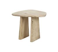 Table basse en bois de manguier beige, carrée, finition naturelle, petite - Pomax, Montreal - 60x60x50 cm