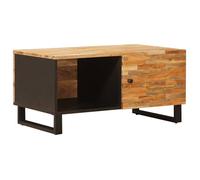 Table basse en bois de manguier - vidaXL - Marron - 88x52x12 cm - Bois de manguier massif - Forme rectangulaire