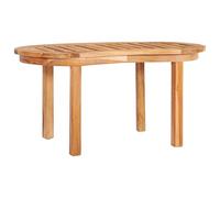 Table Basse en Bois de Teck Massif, Mobilier de Jardin élégant, Résistance et Résistance aux Intempéries Exceptionnelles, Design élégant pour Une Utilisation Durable,