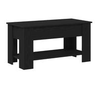vidaXL Table basse Chêne noir – 101×49×52 cm, bois d'ingénierie, style contemporain minimaliste