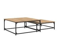 Vidaxl Table Basse Gigogne 2 Pcs Chêne Artisanal 80 X 8035 X Cm