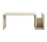 Concept Usine – Table basse MELMO – Bois effet pierre plateau imitation travertin porte magazines