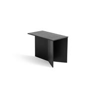 HAY Table d'appoint Slit Oblong 27.5x49 cm Black lacquered oak