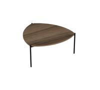 Table Basse en bois "Lenny" - 89 x 90 x 40 cm - Noyer