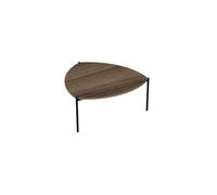 Table Basse en bois "Lenny" - 89 x 90 x 40 cm - Noyer