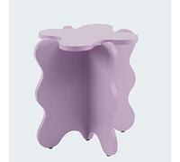 Table basse en bois massif avec motif vague, table d'appoint en forme de pétale de dessin animé pour chambre à coucher et table de chevet